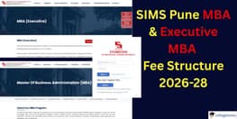 Symbiosis Institute of Management Studies MBA and Executive MBA Fee Structure Out 2026  Check Fees Details Here